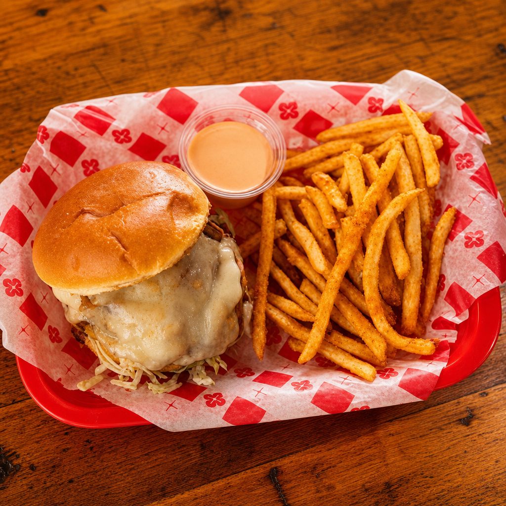 Jam Shot Burger.