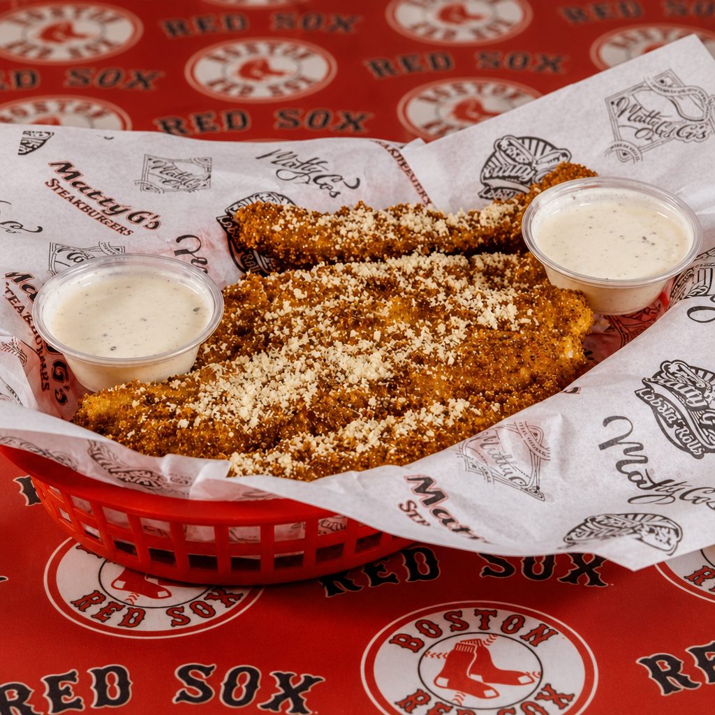 Fried Pickles Basket.